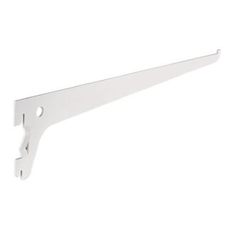 Ménsula plana blanca para cremallera sencilla, 30cm, Fiero SOMO-12MS