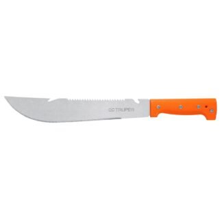 Machete rambo 12' cacha remachada naranja, Truper T-460-12