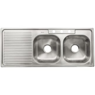 Tarja de empotrar doble tina derecha 120 x 50 cm, Foset TA-1202TDB