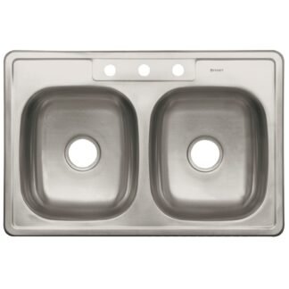Tarja de empotrar doble tina 86 x 56 cm, Foset TA-842TB
