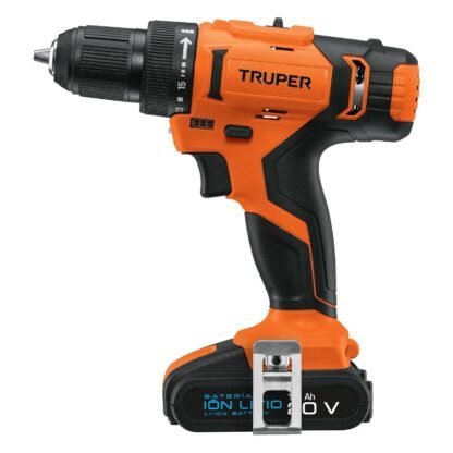 Taladro inalámbrico 1/2' 20 V, profesional, Truper TALI-20A