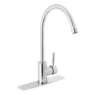 Monomando para fregadero, cuello alto, cromo, Foset TBF-83