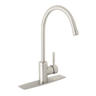 Monomando para fregadero, cuello alto, satín, Foset TBF-83N