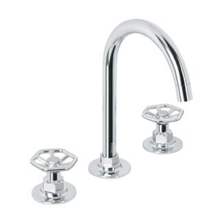 Mezcladora p/lavabo,taladros separados,redondos,cromo,Tubig TBM-91