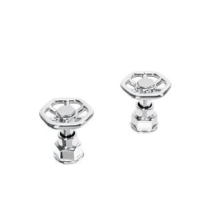 Juego de 2 manerales para mezcladora, volante, cromo, Tubig TBMM-61