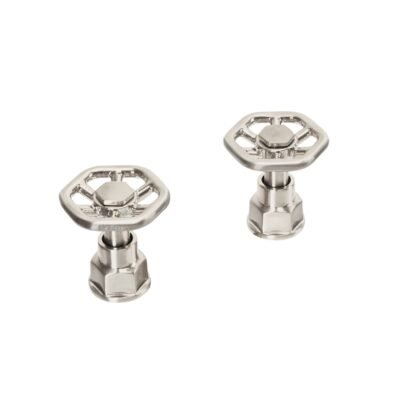 Juego de 2 manerales para mezcladora, volante, satín, Tubig TBMM-61N