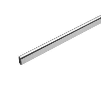 Tubo ovalado de 1.8 m en acero cromado para closet, Hermex TO-518