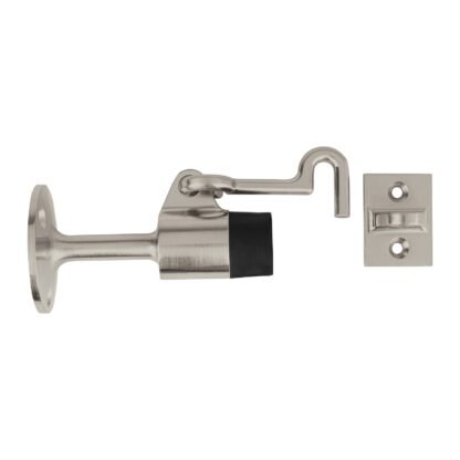 Tope metálico para puerta con gancho, Hermex TOGA-3