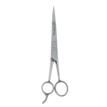 Tijera 7-1/2' acero inox con gancho para estilista, Pretul TP-8418-7-1/2