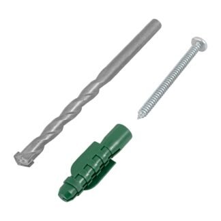 Kit de 20 taquetes 1/2' con pijas #14 y 1 broca 1/2', Fiero TQ-1/2J