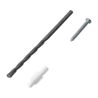 Kit de 20 taquetes 3/16' con pijas #6 y 1 broca 3/16', Fiero TQ-3/16J