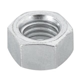 Bolsa con 50 tuercas 1/2' hexagonales de acero galvanizado TUE-1/2