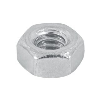Bolsa con 250 tuercas 1/4' hexagonales de acero galvanizado TUE-1/4