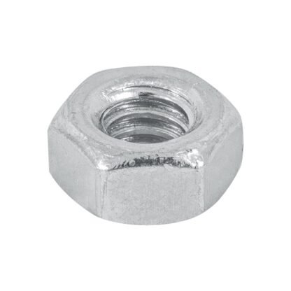 Bolsa con 250 tuercas 1/4' hexagonales de acero galvanizado TUE-1/4