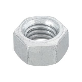 Bolsa con 100 tuercas 3/8' hexagonales de acero galvanizado TUE-3/8