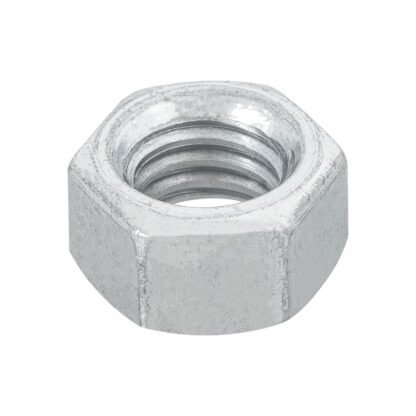 Bolsa con 100 tuercas 3/8' hexagonales de acero galvanizado TUE-3/8