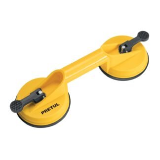 Ventosa de plástico para vidrio, 2 copas de succión, Pretul VEVI-2