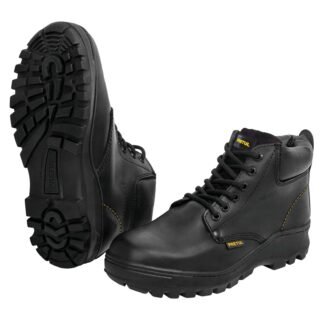 Zapato industrial negro #28 con casquillo de acero, Pretul ZC-028N