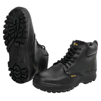 Zapato industrial negro #28 con casquillo de acero, Pretul ZC-028N