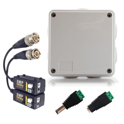 Conectores De Video Y Energía + Caja De Conexión Para Cámara